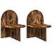 Comodino 2 pcs Rovere Fumo 48 x 49 x 65 cm Legno ingegnerizzato - Foto miniatura 1