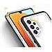 Custodia Trasparente 3in1 Per Samsung Galaxy A72 4g Frame Gel Nera - Foto miniatura 4