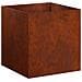 Vaso da giardino Ruggine 25 x 25 x 25 cm Acciaio Corten - Foto miniatura 1