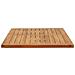Piano del tavolo Rettangolare Legno di teak solido Naturale - Foto miniatura 4