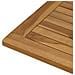 Piano del tavolo Rettangolare Legno di teak solido Naturale - Foto miniatura 6