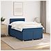 Letto box spring con materasso Blu 120 x 190 cm Tessuto - Foto miniatura 2