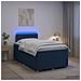 Letto box spring con materasso Blu 120 x 190 cm Tessuto - Foto miniatura 4