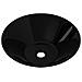 Lavandino Da Bagno In Ceramica Nera Rotondo - Foto miniatura 5