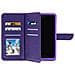Custodia A Libro Universale Smartphone 6 Portacarte Viola Taglia Xxl - Foto miniatura 1