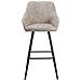 Coppia Di Sgabelli In Tessuto Beige Darien - Foto miniatura 22