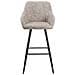 Coppia Di Sgabelli In Tessuto Beige Darien - Foto miniatura 6