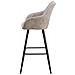 Coppia Di Sgabelli In Tessuto Beige Darien - Foto miniatura 19