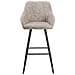 Coppia Di Sgabelli In Tessuto Beige Darien - Foto miniatura 18