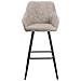 Coppia Di Sgabelli In Tessuto Beige Darien - Foto miniatura 16