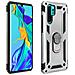 Cover Huawei P30 Pro Bi-materia Rigida Morbida Anello Magnetico Stand Argento - Foto miniatura 5