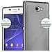 Custodia Compatibile Con Sony Xperia M2 / M2 Aqua In Grigio Metallico - Coperchio Protettivo In Silicone Tpu Flessibile - Foto miniatura 3