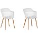 Set Di 2 Sedie Da Pranzo Bianche Bereca - Foto miniatura 1