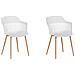 Set Di 2 Sedie Da Pranzo Bianche Bereca - Foto miniatura 13