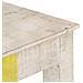 Tavolo Consolle Bianco 115x35x77 Cm In Legno Di Mango Grezzo - Foto miniatura 7
