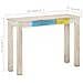 Tavolo Consolle Bianco 115x35x77 Cm In Legno Di Mango Grezzo - Foto miniatura 8
