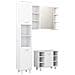 Set Mobili da Bagno 3 pz Bianco in Truciolato - Foto miniatura 2