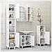 Set Mobili da Bagno 3 pz Bianco in Truciolato - Foto miniatura 4