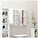 Set Mobili da Bagno 3 pz Bianco in Truciolato - Foto miniatura 6