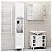 Set Mobili da Bagno 3 pz Bianco in Truciolato - Foto miniatura 1