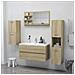 Specchio da Bagno Rovere Sonoma 90x10,5x45 cm Legno Multistrato - Foto miniatura 4
