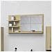 Specchio da Bagno Rovere Sonoma 90x10,5x45 cm Legno Multistrato - Foto miniatura 1