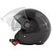 Jet Casco Scooter Moto Parasole Visiera Lunga Ece2205 Certificato Nero S - Foto miniatura 7