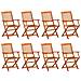 Set da Pranzo da Giardino 9pz 180x90x75cm Legno Massello Acacia - Foto miniatura 3