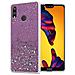 Custodia Compatibile Con Huawei P20 Lite 2018 / Nova 3e In Viola Con Glitter - Coperchio Protettivo In Silicone Tpu Flessibile Con Glitter Scintillanti - Foto miniatura 1