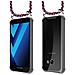 Catena Di Telefoni Cellulari Compatibile Con Samsung Galaxy A5 2017 In Rosso Blu Bianco - Coperchio Protettivo In Silicone Con Anelli D'argento, Cinturino In Corda E Custodia Staccabile - Foto miniatura 8