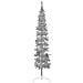 Albero Natale Artificiale Sottile A Metà Supporto Argento 210cm - Foto miniatura 1