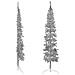 Albero Natale Artificiale Sottile A Metà Supporto Argento 210cm - Foto miniatura 7