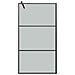 Parete Doccia Walk In 100x195 Cm In Vetro Scuro Esg Nero - Foto miniatura 3