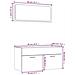 Set Mobili Da Bagno 2 Pz Rovere Marrone In Legno Multistrato - Foto miniatura 5