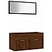 Set Mobili Da Bagno 2 Pz Rovere Marrone In Legno Multistrato - Foto miniatura 1