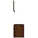 Set Mobili Da Bagno 2 Pz Rovere Marrone In Legno Multistrato - Foto miniatura 7