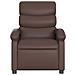Poltrona Reclinabile Marrone In Similpelle - Foto miniatura 3