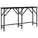 Tavolino Consolle Nero 140x29x75 Cm In Legno Multistrato - Foto miniatura 2
