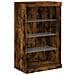 Credenza Con Luci Led Rovere Fumo 60,5x37x100 Cm - Foto miniatura 3