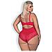 Body In Pizzo Jolierose Rosso L /xl - Foto miniatura 2