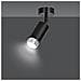 Lampada A Soffitto Hiro - Nero, Cromo - Acciaio Verniciato A Polvere - 8x19x8 Cm - Foto miniatura 3