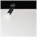 Lampada A Soffitto Hiro - Nero, Cromo - Acciaio Verniciato A Polvere - 8x19x8 Cm - Foto miniatura 7