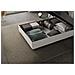 Letto Contenitore Imbottito 140x210 Similpelle Bianco Priya - Foto miniatura 2