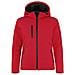 Padded Hoody Softshell Ladies Rosso S - Foto miniatura 1