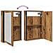 Mobile Bagno con Specchio Legno Antico 42x12x60 cm Truciolato - Foto miniatura 5