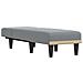 Chaise Longue In Tessuto Grigio Chiaro - Foto miniatura 3