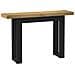 Tavolo Consolle Noain Gambe Forma U 120x30x75 Cm Legno Massello - Foto miniatura 1