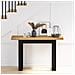 Tavolo Consolle Noain Gambe Forma U 120x30x75 Cm Legno Massello - Foto miniatura 2