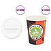 Tazze Da Caffè In Carta Con Coperchi 1000 Pz 8oz 240 Ml - Foto miniatura 1
