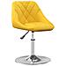 Sedie Da Pranzo Girevoli 6 Pz Giallo Senape In Velluto - Foto miniatura 2
